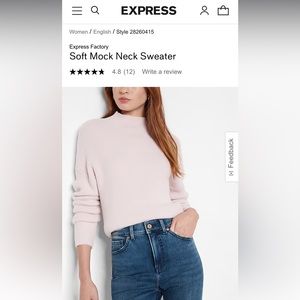 Express Mint Color Mock Neck Sweater - Cozy & stylish - this sweater is perfect